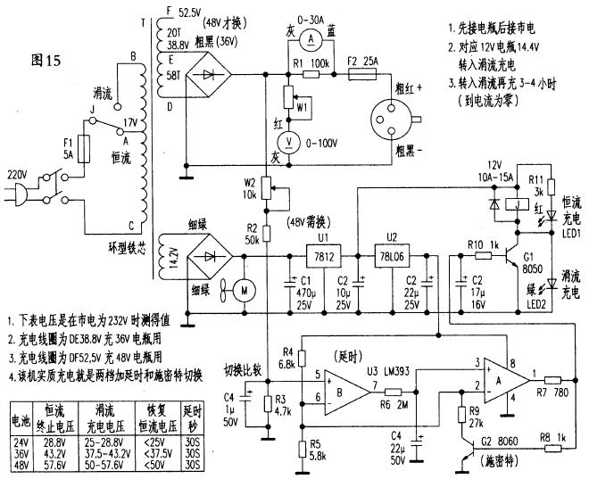 部分电动自行车充电器电路详解