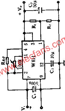 W611正电压输出应用线路图  www.hzfubeitong.com