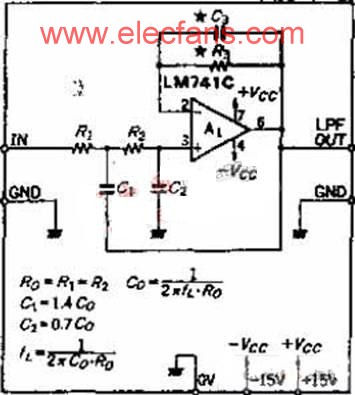 低通滤波器电路 www.hzfubeitong.com