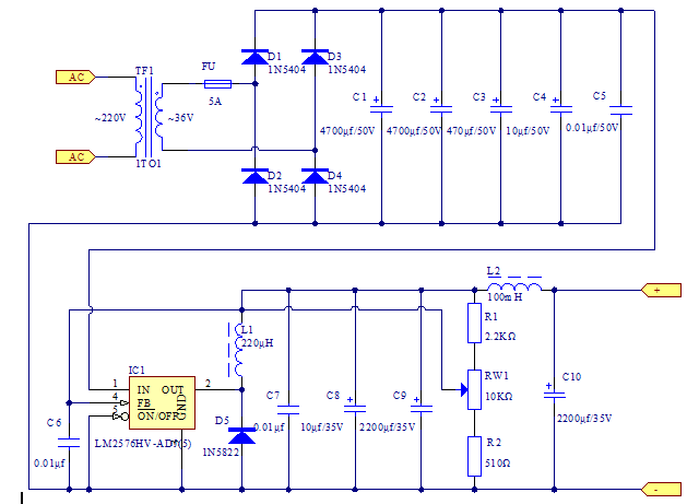 1.5V-30V 3A可调试开关电源资料及电路