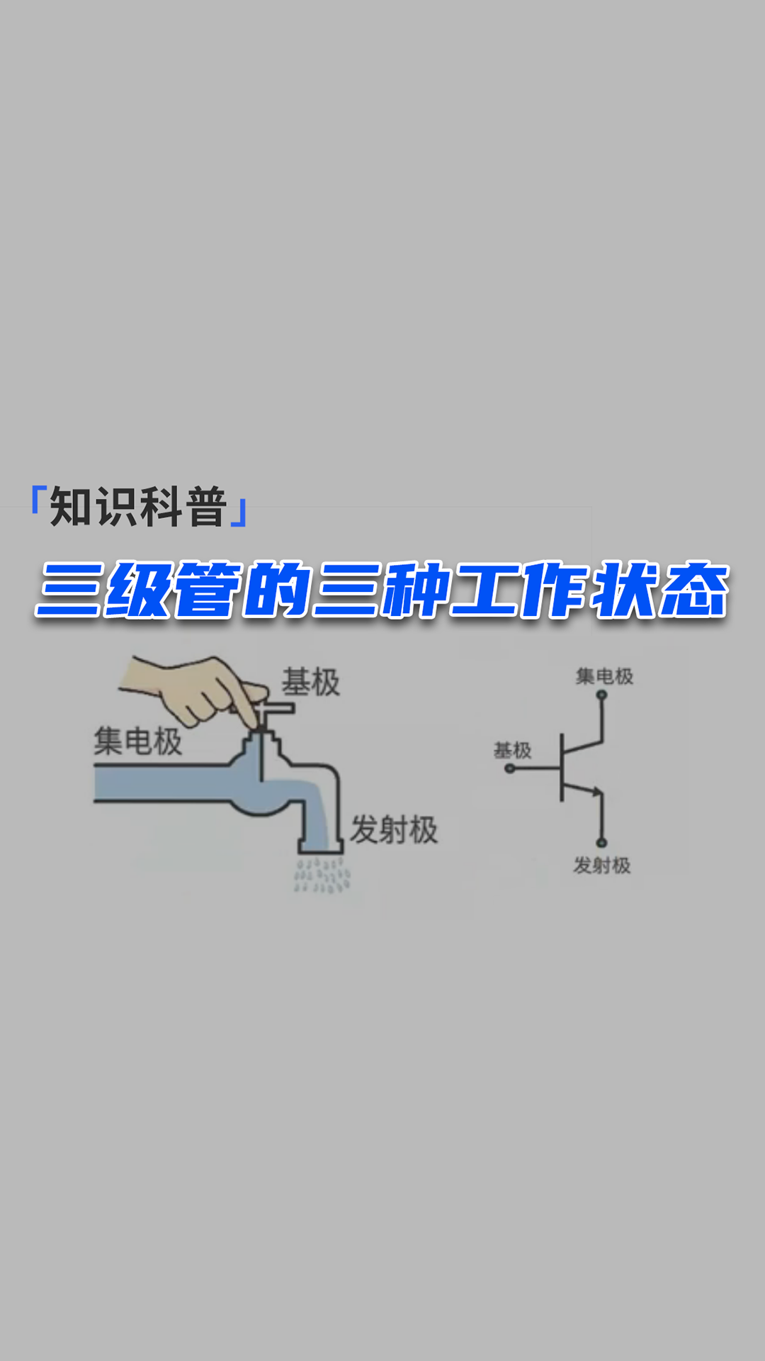 三极管的三种工作状态#跟着UP主一起创作吧 #硬件设计遇到过哪些坑？ 