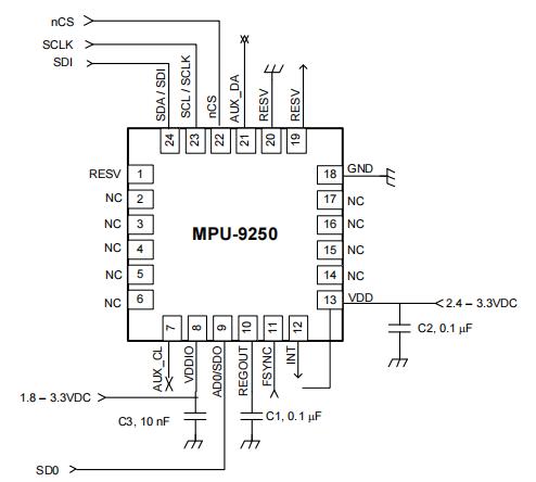 MPU9250  SPI通信参考电路.jpg