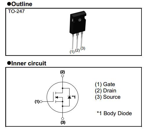 SCT2160KE N沟道增强型碳化硅MOSFET