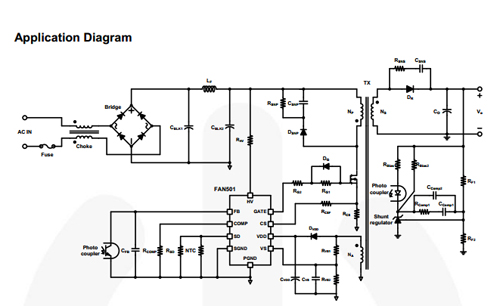 FAN501应用框图