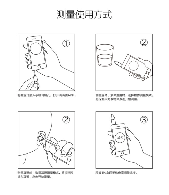 超实用首款非接触式多功能智能测温计