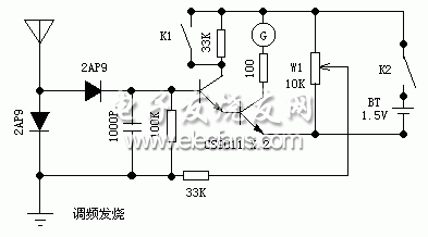 微功率发射机用场强仪电路