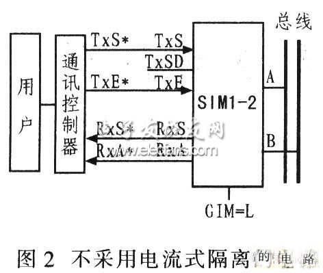 不采用电流式隔离的电路