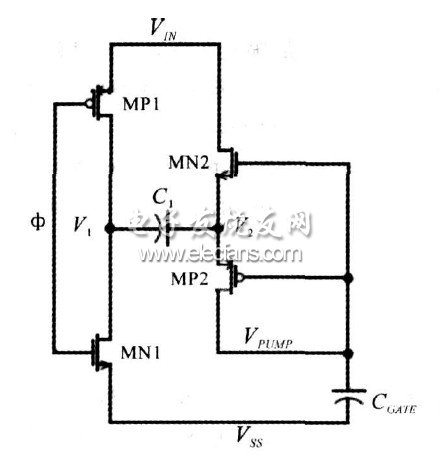 图2 自举电荷泵原理图