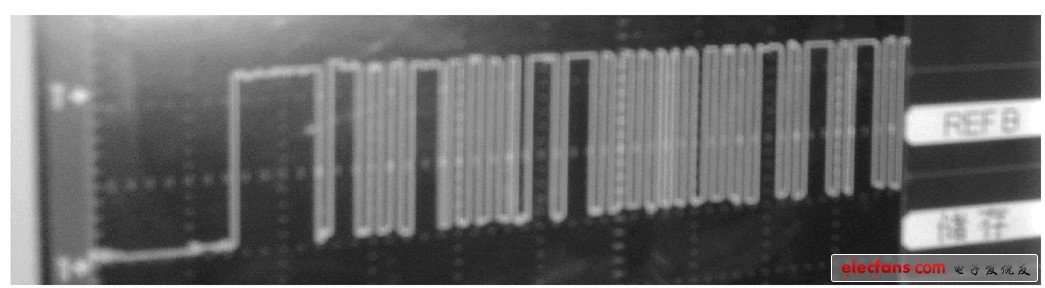 图3 AT89C51产生的红外解码脉冲