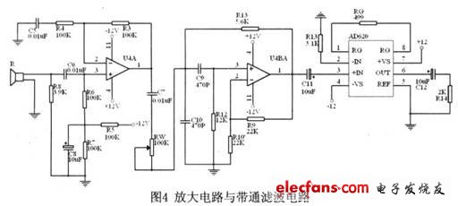 放大电路和带通滤波电路