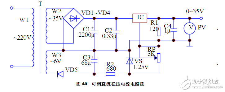 可调直流稳压电源电路模块设计