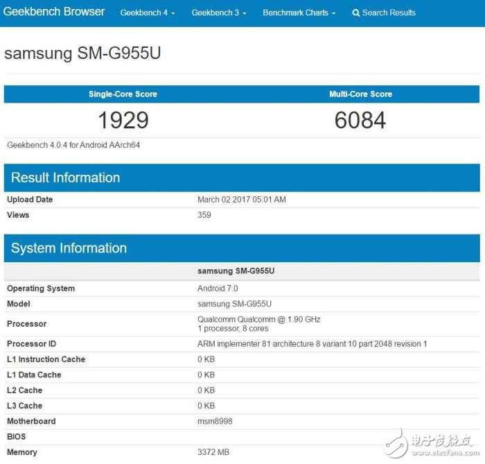 三星S8 Plus跑分信息曝光 单核仅小幅领先苹果老将iphone6