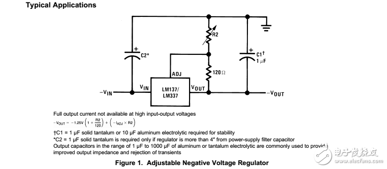 LM337-n/LM137可调三端负电压稳压器