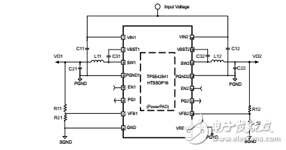 带有集成场效应晶体管(FET)的2A/3A双通道同步降压转换器