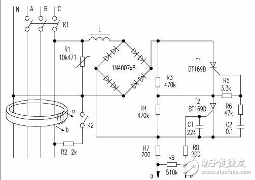 漏电断路器工作原理_漏电断路器接线图及漏电断路器和空气开关的区别