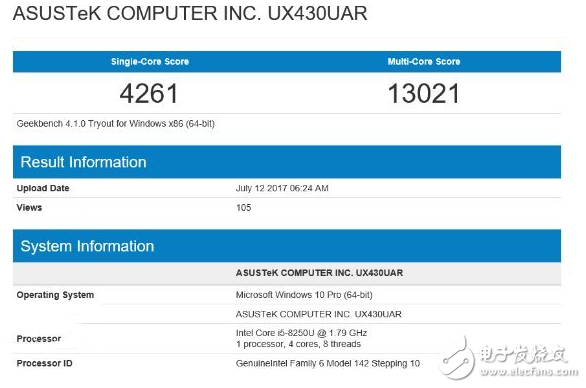 第八代酷睿即将发布 第八代i5-8250U跑分曝光：性能接近上一代i7