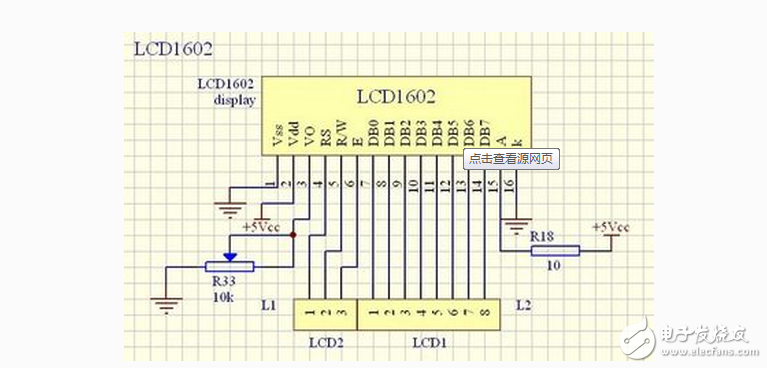 lcd1602中文资料分享：lcd1602接线图_lcd1602与单片机连接图