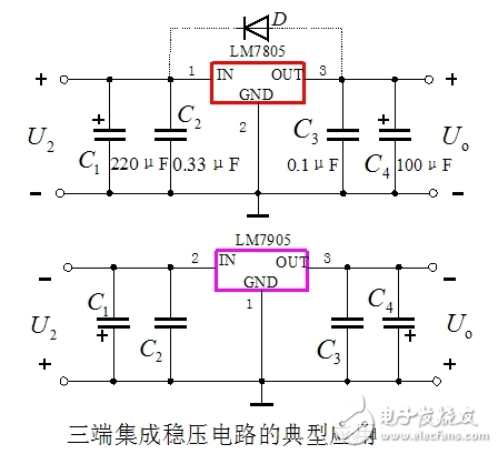 集成稳压器/三端稳压应用电路？_集成稳压器分类_集成稳压器符号和外形图