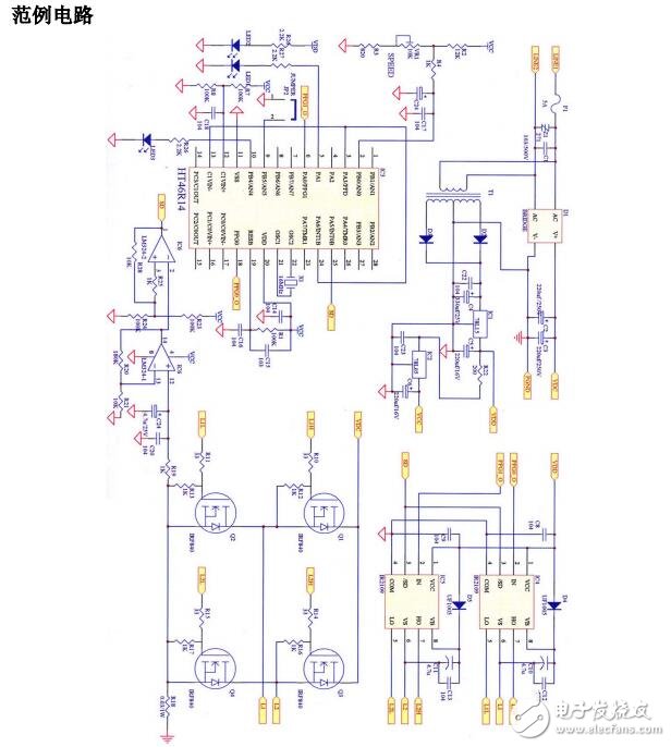 以HOLTEK HT46R14 MCU为主体的单相交流感应马达变频器应用