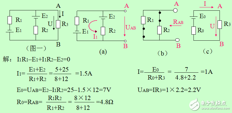 戴维南定理详解题解，适合大学非电工类学生了解定理的应用