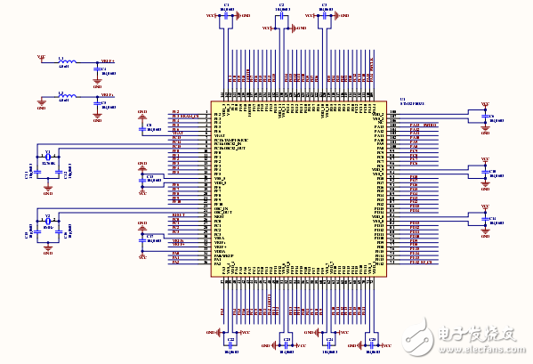 STM32F103ZE最小系统原理图