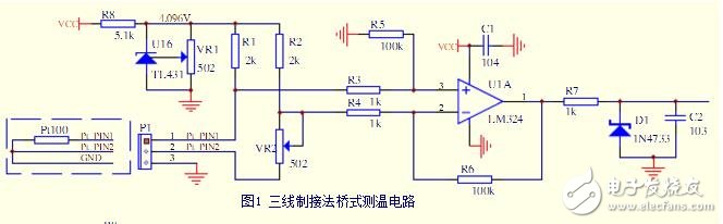 PT100温度传感器测温电路，热电阻Pt100测温电路调试体会