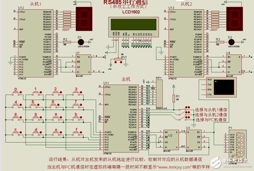 多机通信和单片机和pc