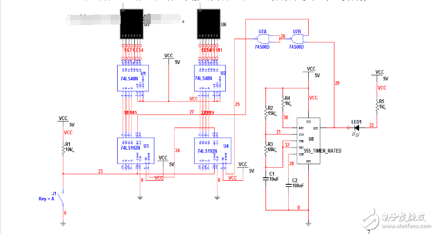 74ls148做八路抢答器