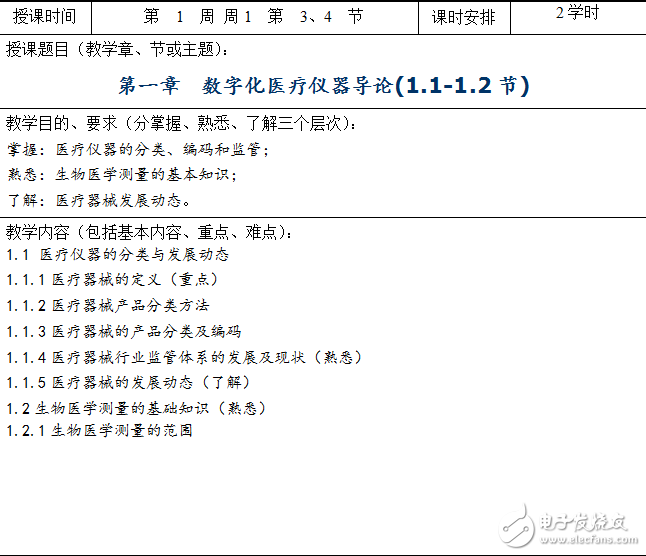 数字化仪器教课方案详述