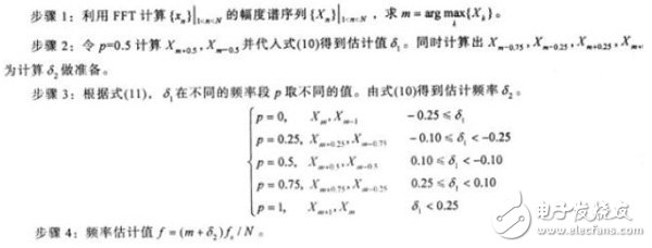 一种FFT插值正弦波快速频率估计算法