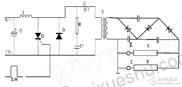 基于LM358的25kV高压电源可控硅一继电器过压保护整体电路