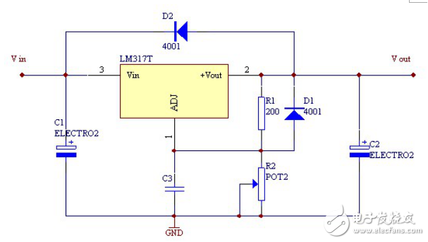 LM317稳压器介绍、引脚图、参数、工作原理及应用电路图