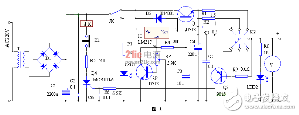 LM317稳压器的限流保护电路