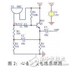 基于LM386的电子心音放大电路的设计