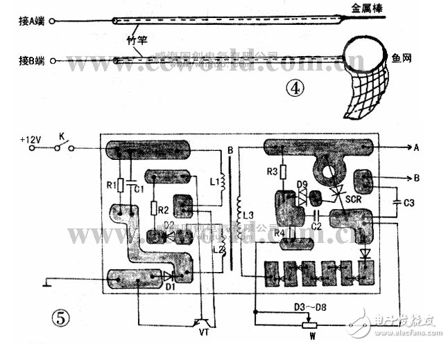 超声波电子捕鱼器制作方法教程